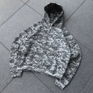 A Mertra Camo Hoodie Black