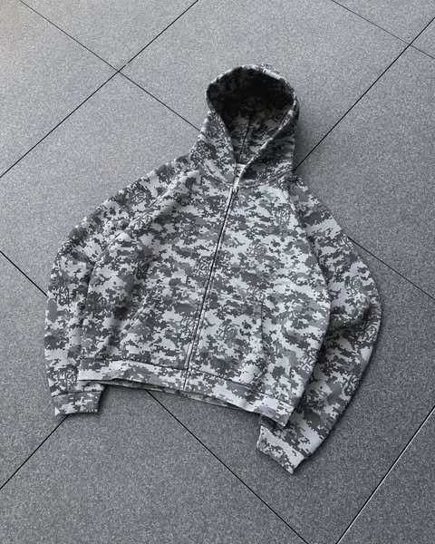 A Mertra Camo Hoodie Black A Mertra Camo Hoodie Black