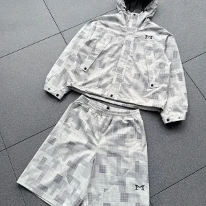 MERTRA PATCHWORK PLAID JACKET & SHORT