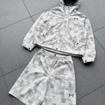 MERTRA PATCHWORK PLAID JACKET & SHORT