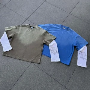 Mertra Sweatshirt Set Green & Blue